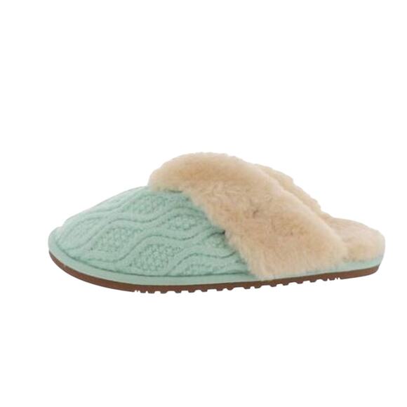 Lamo Caroline Knit Scuff Slippers Mint US Size 5 NWOT — Slip-On Comfort & Style - Picture 3 of 12